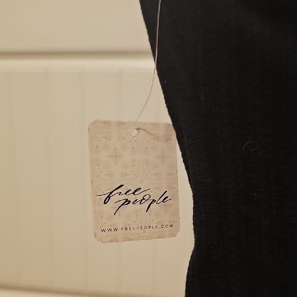 NWT Free People Black and White Bustier Ruffled Tube Top - Picture 7 of 7